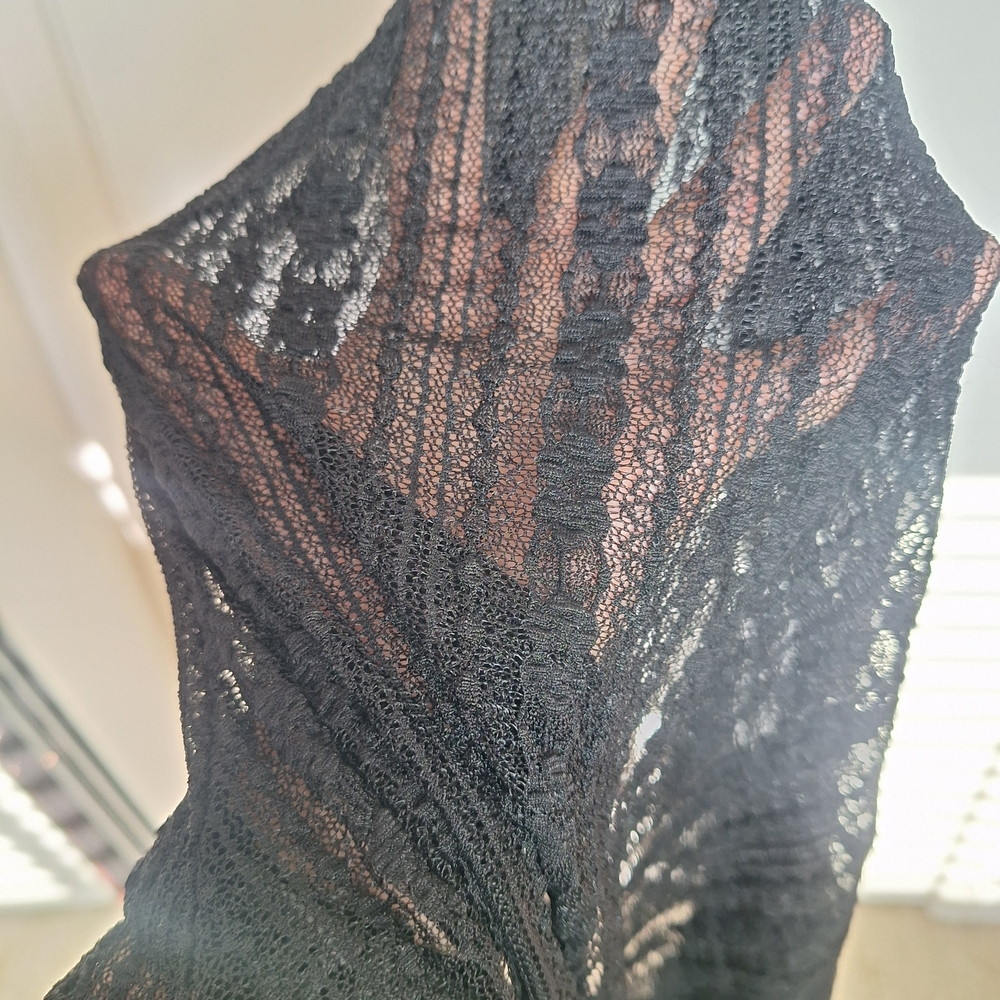 KILLSTAR julia's Betrayal Black Lace Maxi Layered Skirt Size XS - Picture 4 of 7